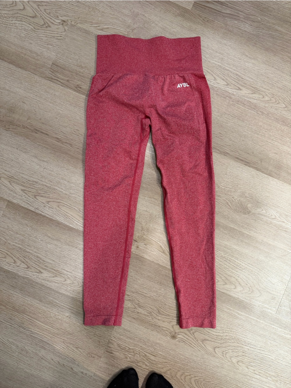 AYBL Marled Crimson Seamless Leggings